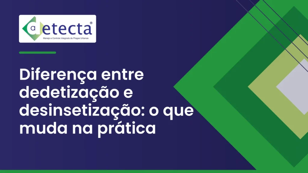 Capa do artigo sobre diferença entre dedetização e desinsetização.
